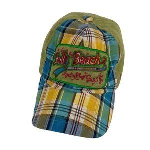 Folly Beach ball cap by JHATS very bright & colorful